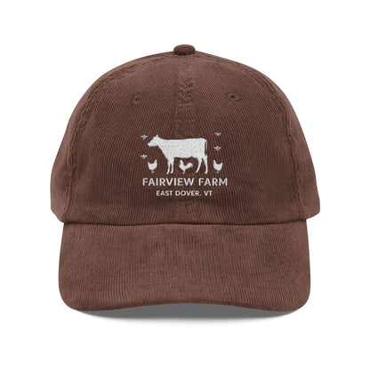 Vintage Corduroy Cap (Embroidery)