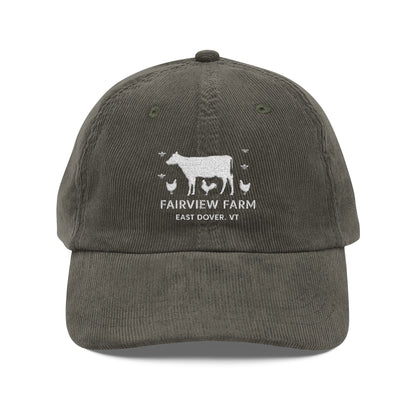 Vintage Corduroy Cap (Embroidery)