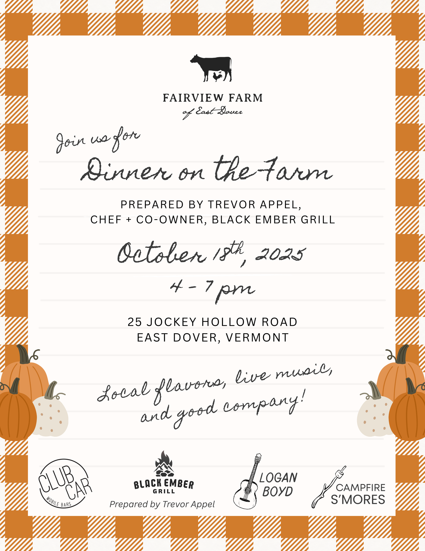 Dinner on the Farm Tickets