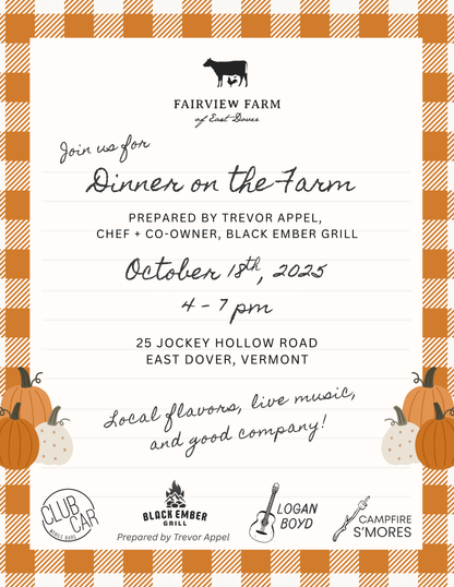 Dinner on the Farm Tickets