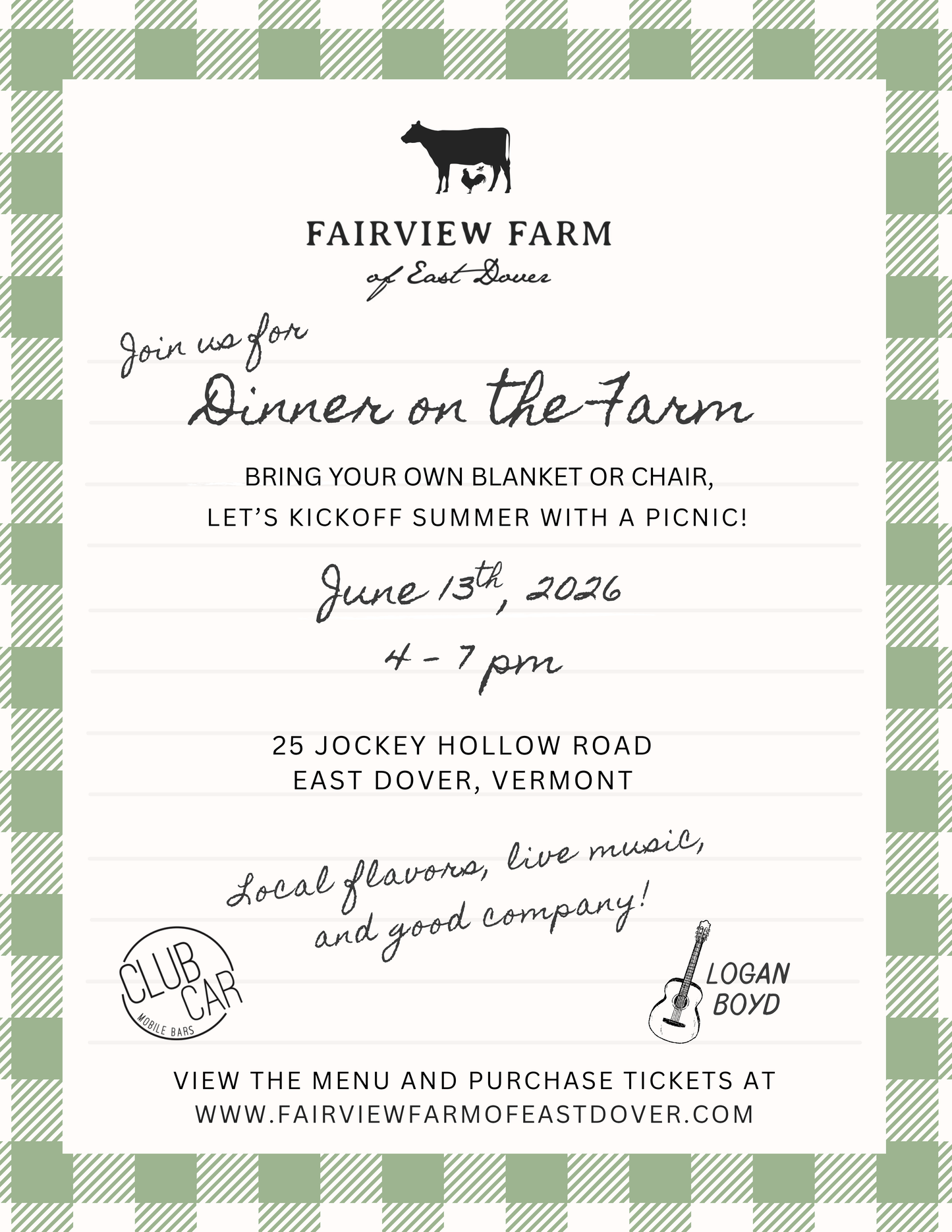 Dinner on the Farm Tickets