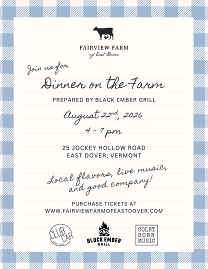 Dinner on the Farm Tickets